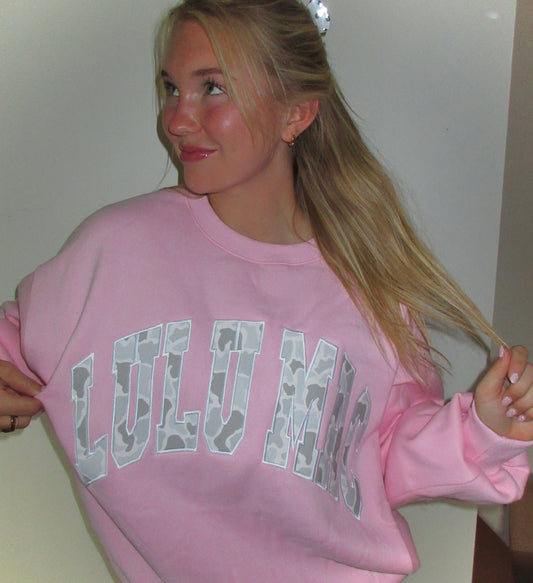 Lulu Mac Camo Crewneck