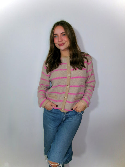 The Bubblegum Knit Sweater Cardigan