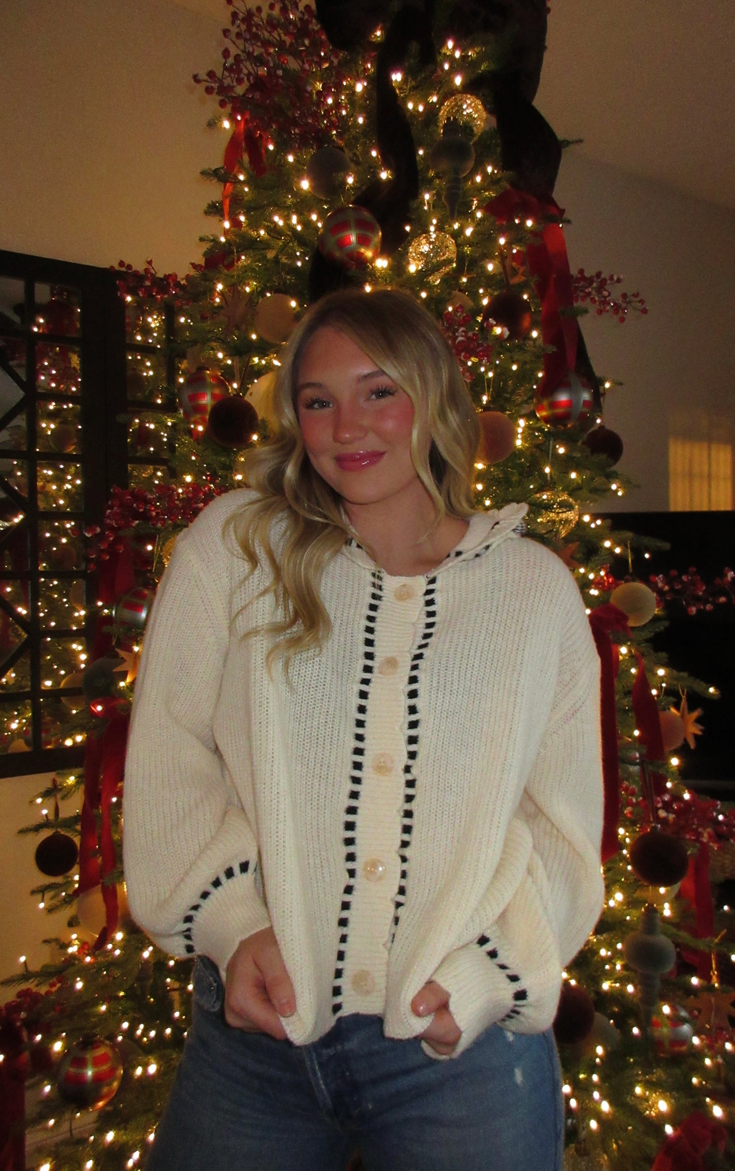 The Holiday Stitch Sweater Cardigan
