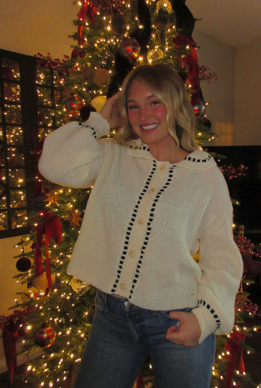 The Holiday Stitch Sweater Cardigan