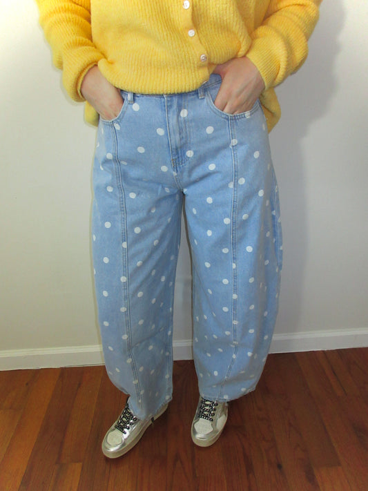 The Darling Dot Barrel Jean