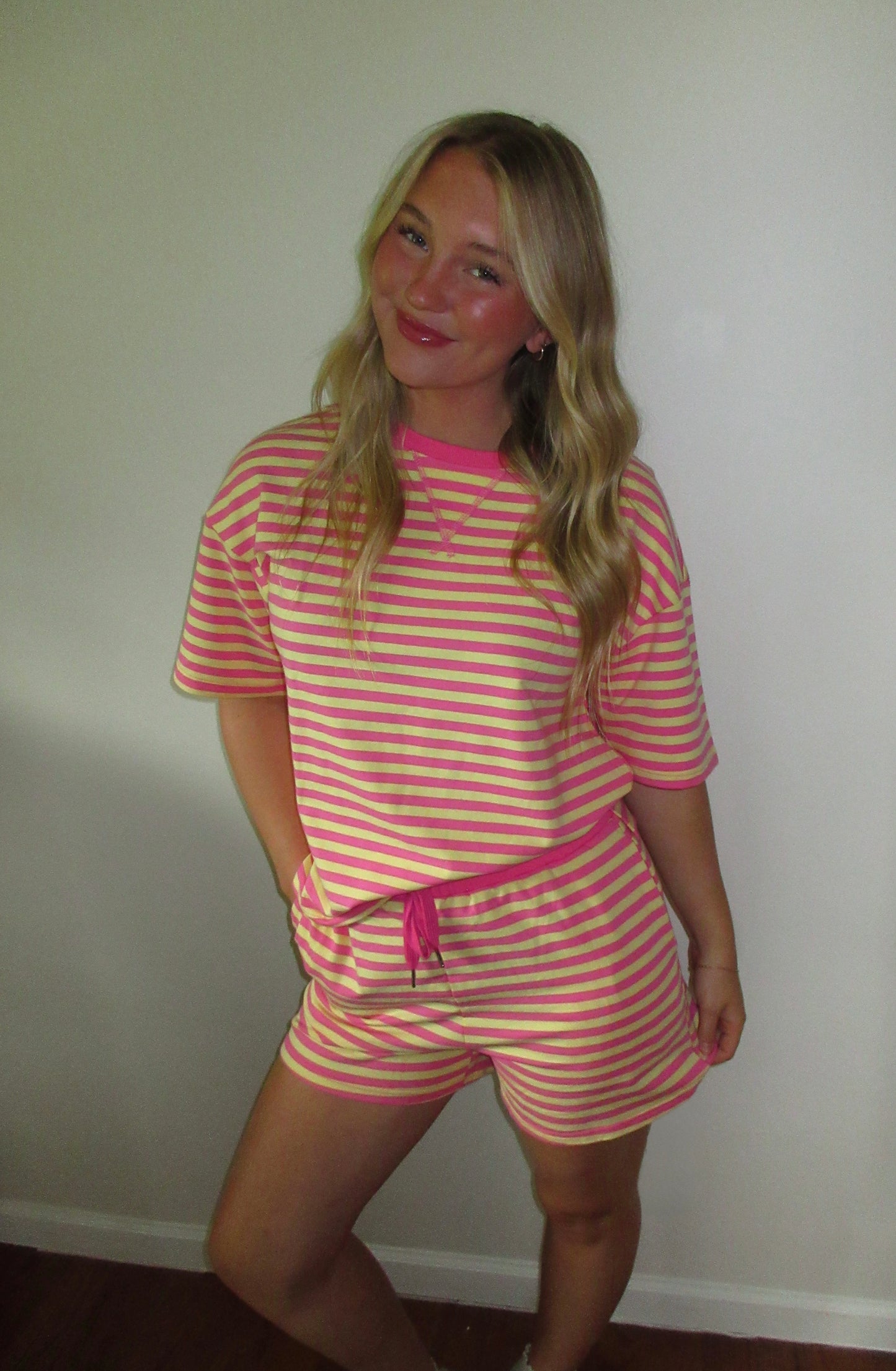 Pink Lemonade Stripe Set