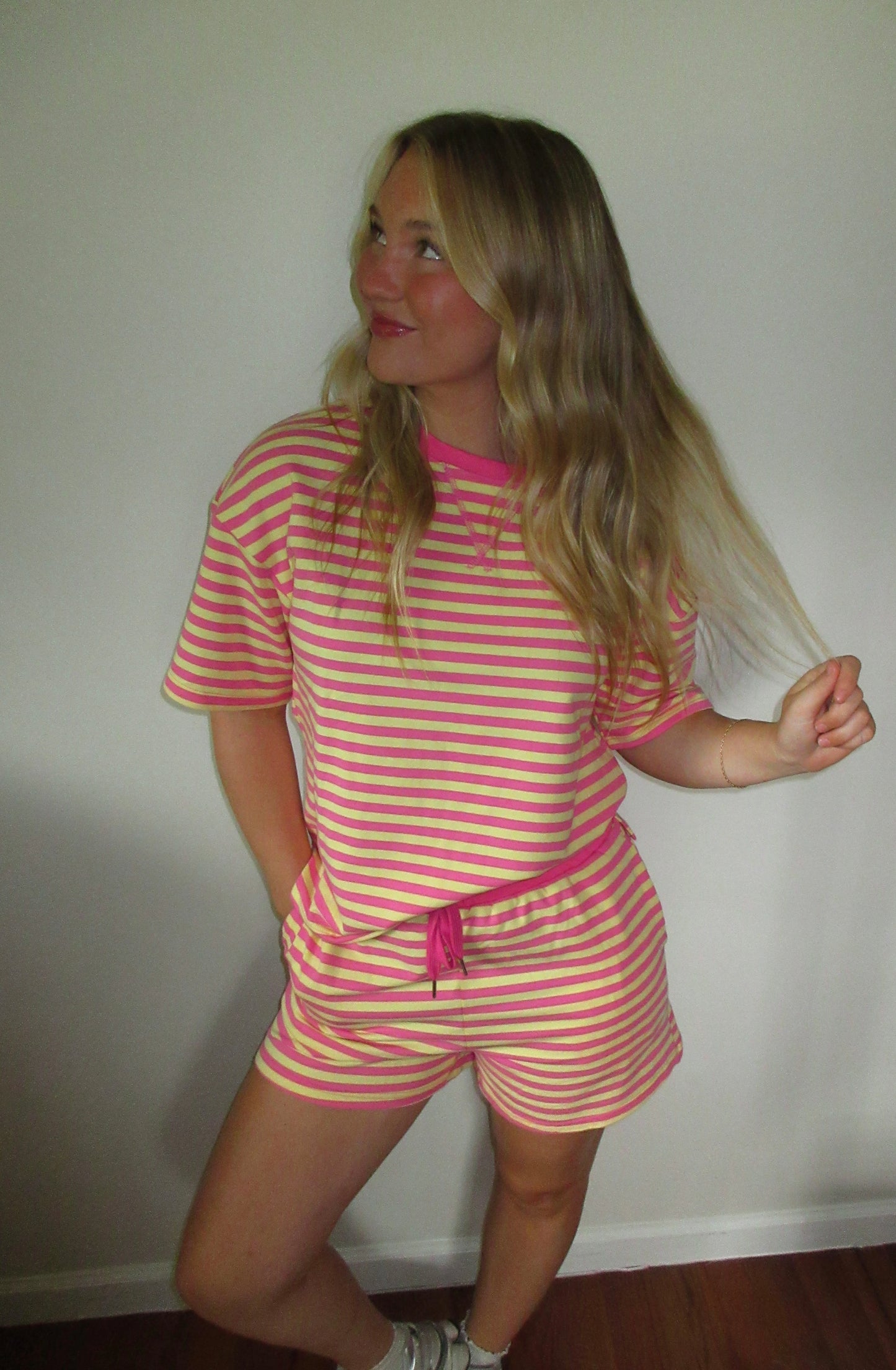 Pink Lemonade Stripe Set