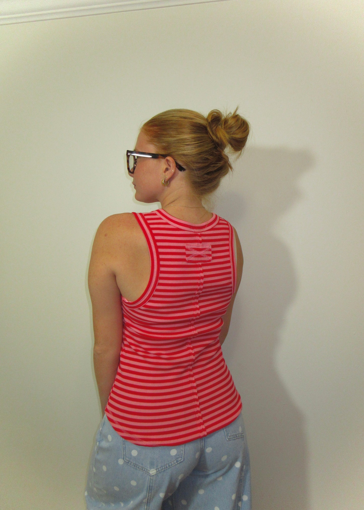 The Cherry Stripe Tank
